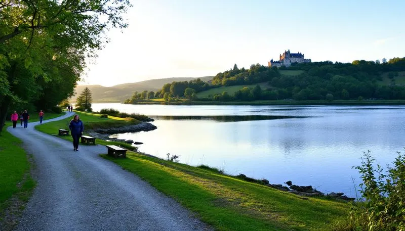Malownicze widoki nad jeziorem